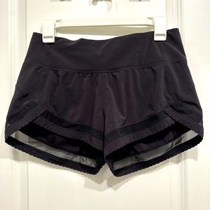 Lululemon mesh detail shorts, size 6.